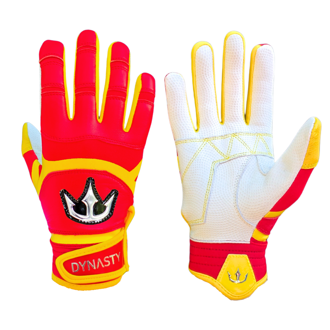 Dynasty Batting Gloves the Lightning Series - Red/yellow