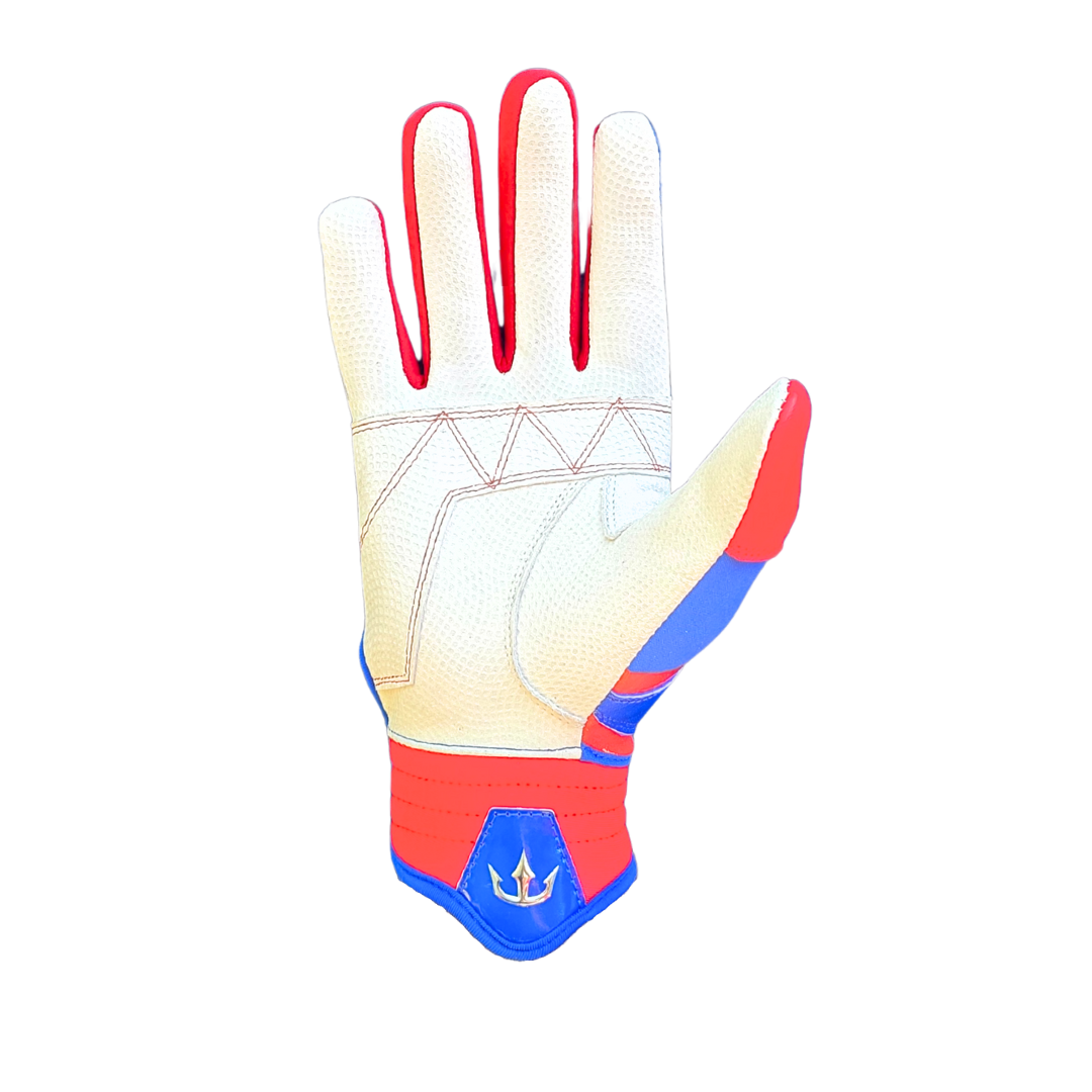 Dynasty Batting Gloves the Lightning Series - Royal Blue/red