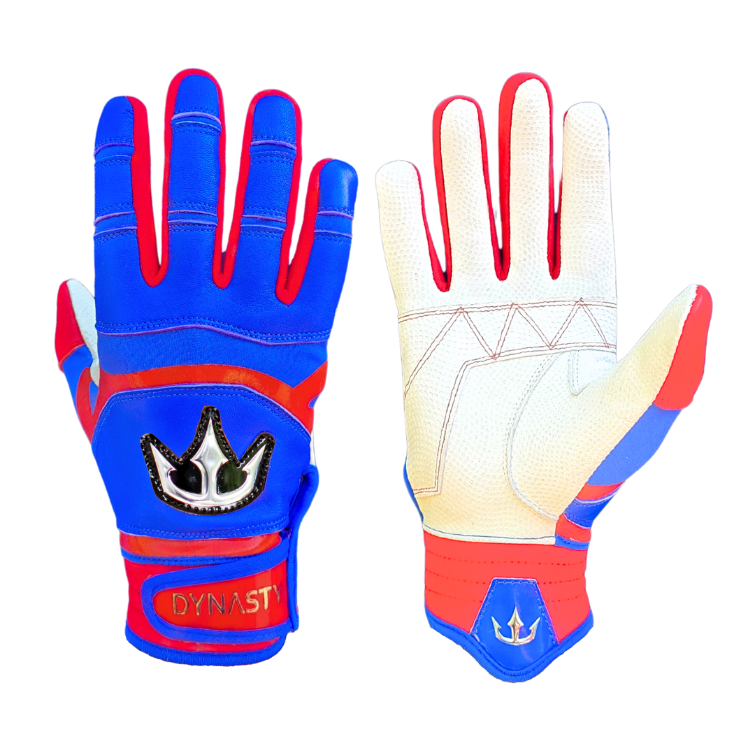 Dynasty Batting Gloves the Lightning Series - Royal Blue/red
