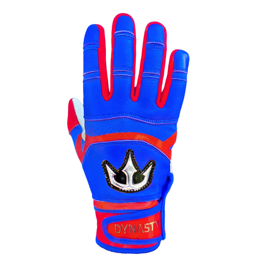 Dynasty Batting Gloves the Lightning Series - Royal Blue/red