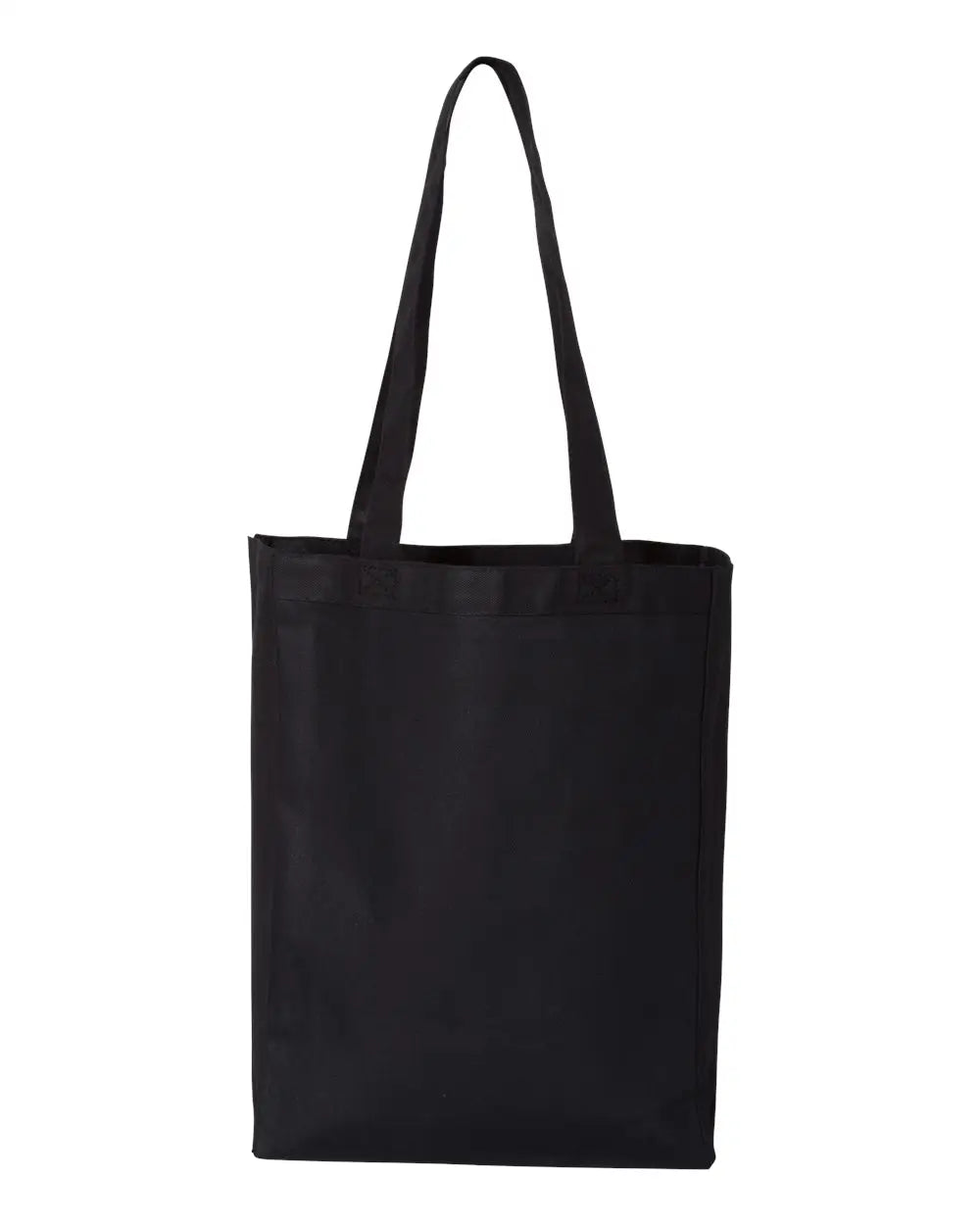 Q-tees Q1000 12l Gussetted Shopping Bag - Black - one Size Fits Most