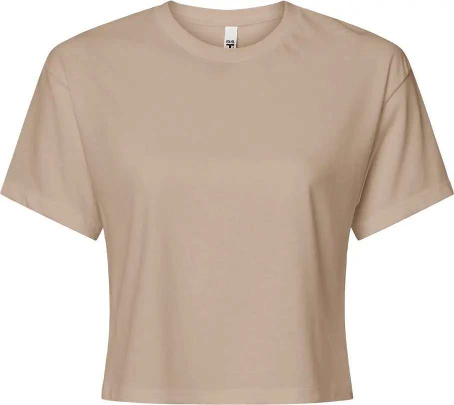 Next Level 1580 Women’s Ideal Crop Tee - Tan - Ladies Xs