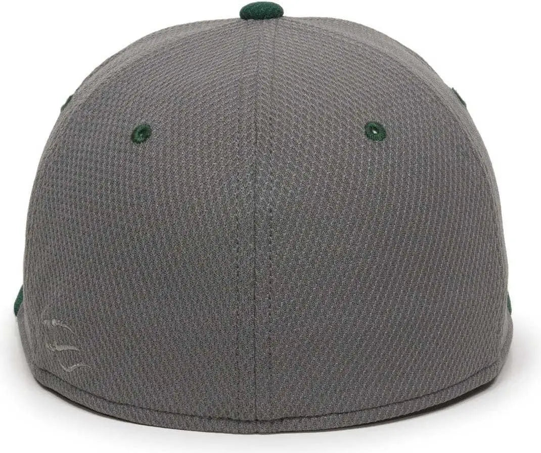 Oc Sports Cage25 Flexible Fitting Cap - Graphite Dark Green - Gray Forest / 6 3/8’’ - 3/4’’