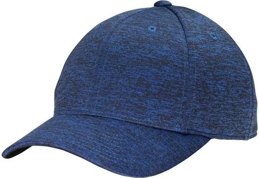 Sport-tek Stc34 Posicharge Electric Heather Cap - Dark Royal-black - Royal Black / 7 1/8’’ - 5/8’’