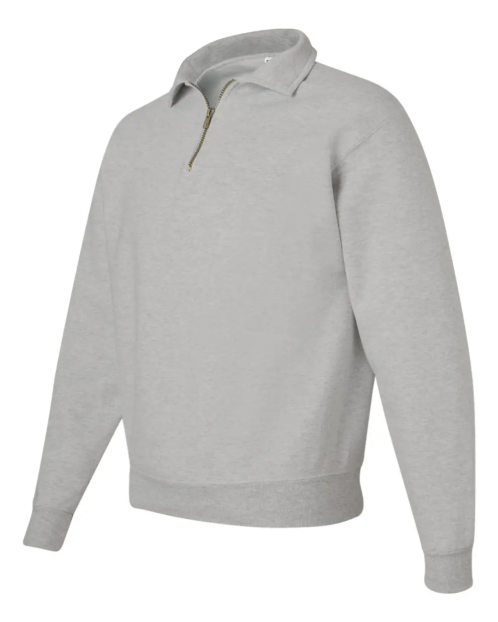 Jerzees 4528mr Super Sweats Nublend® Quarter-zip Cadet Collar Sweatshirt - Oxford - Light Gray / s