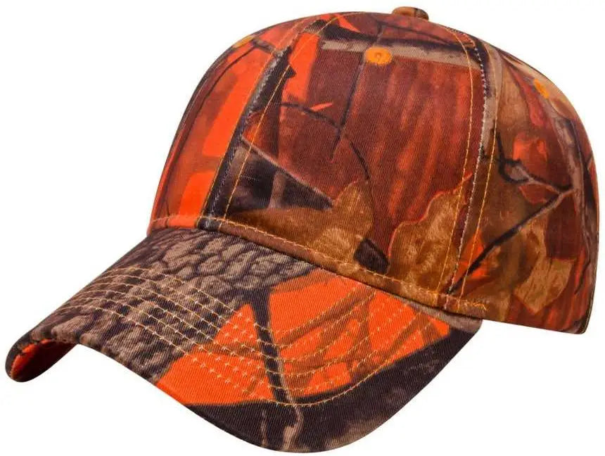 Cap America I2032 Orange Ridge Camo - one Size Fits Most