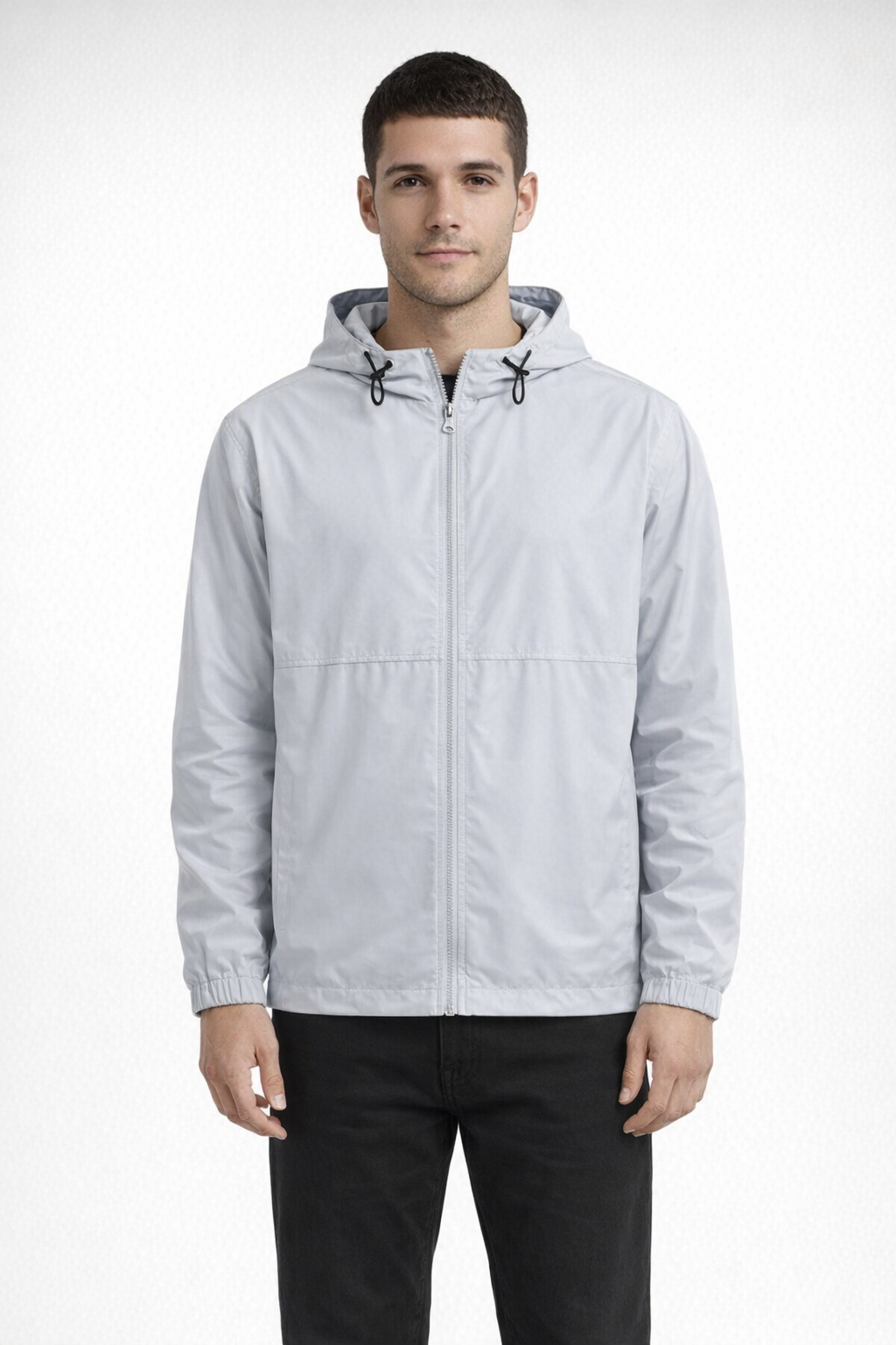 Pale Silver FULL ZIP WINDBREAKER