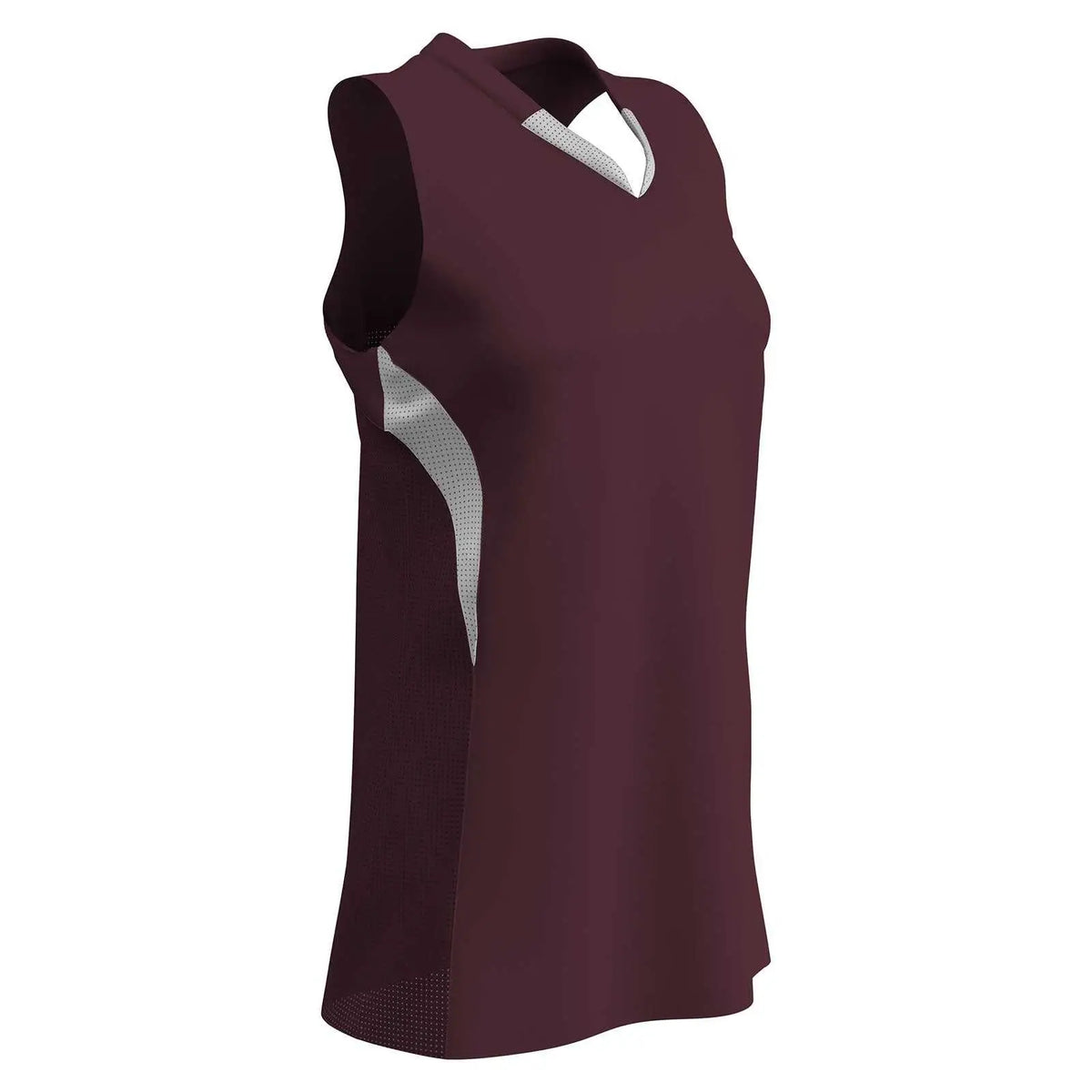 Champro Bs30 Decoy Racerback Softball Jersey - Maroon White