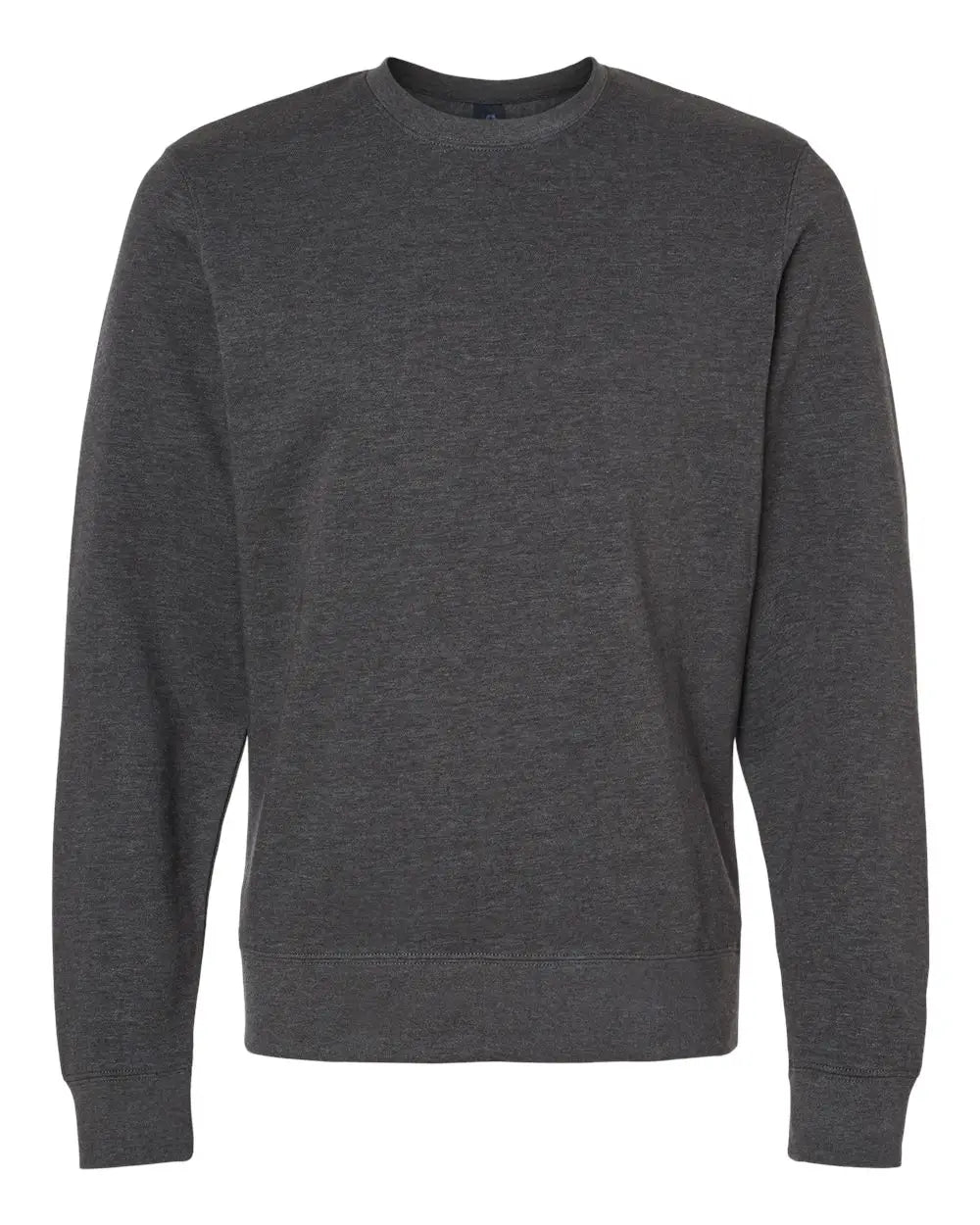 J. America 8721a Btb Fleece Crewneck Sweatshirt - 8721 - Charcoal Heather - Adult s