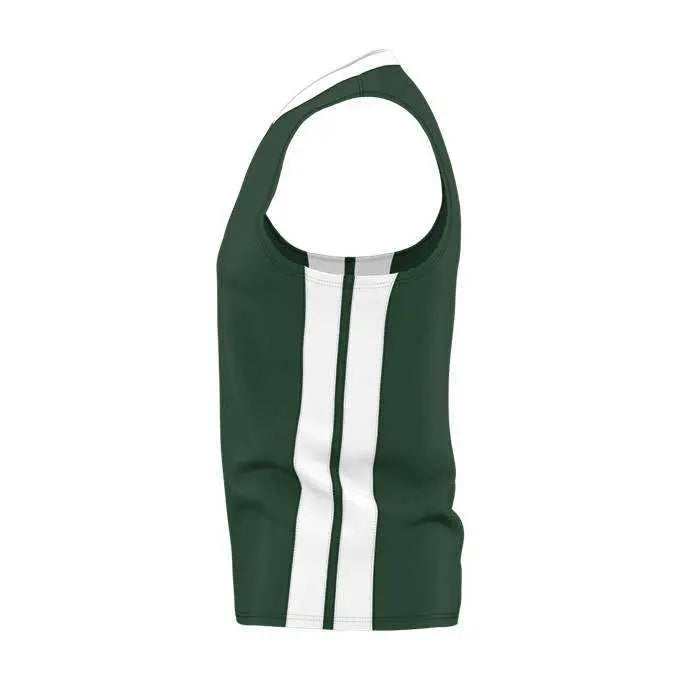 Alleson Athletic 538j Mens Single Ply Basketball Jersey - Forest White