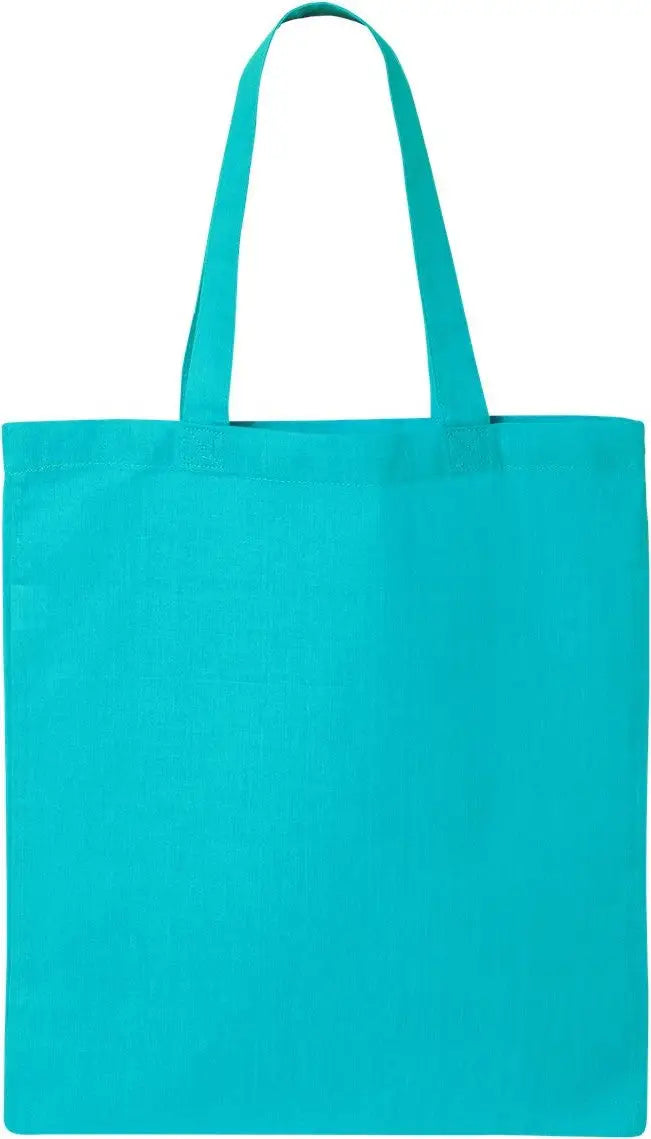 Q-tees Qtb Economical Tote - Turquoise - one Size Fits Most