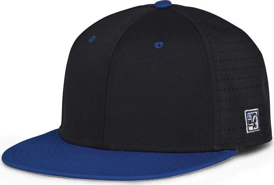 The Game Gb998 Perforated Gamechanger Cap - Black Royal - 6 1/2’’ - 3/4’’
