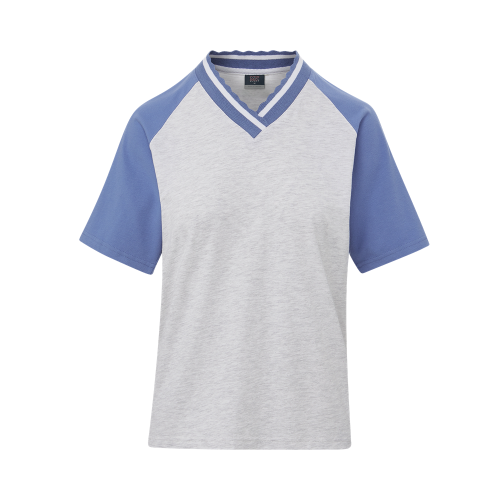 MV Sport W25400 Jewell Team Tee - Iris/Ash - Front