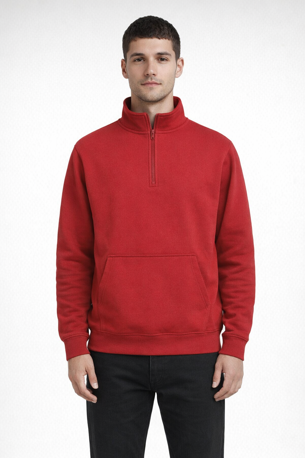 Crimson FUNDAMENTAL FLEECE QTR ZIP
