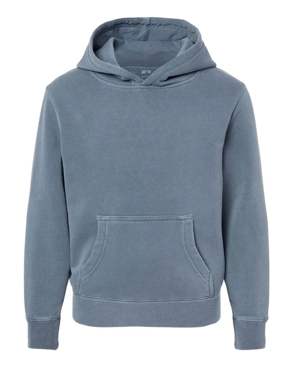 Independent Trading Co. Prm1500y Youth Midweight Pigment-dyed Hooded Sweatshirt - Pigment Slate Blue - Xs