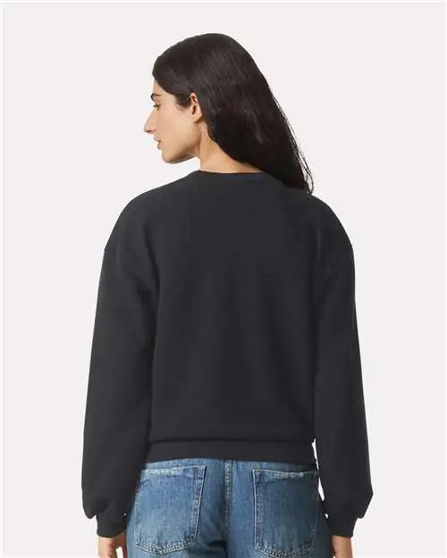 American Apparel Rf494 Reflex Women’s Fleece Crewneck Sweatshirt - Black