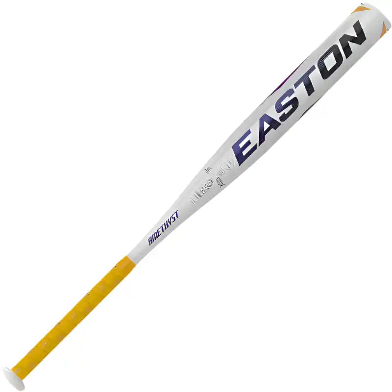 Easton 2022 Amethyst (-11) Fastpitch Bat - Yellow White Black - 33’’ - 22.0 Oz