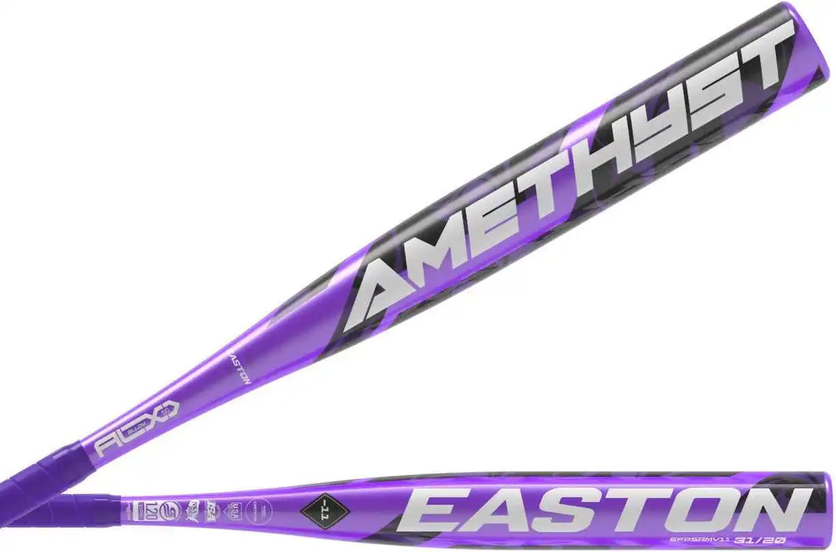 Easton 2025 Amethyst (-11) Fastpitch Softball Bat - Purple White