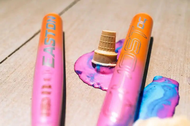 Easton 2025 Ghost Og Rainbow Sherbet (-10) Fastpitch Bat Efp5ghrs10 - Blue Pink Orange