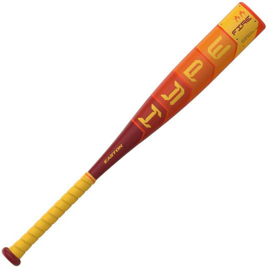 Easton 2025 Hype Fire (-8) Usssa Baseball Bat Eut5hyp8 - Yellow Orange