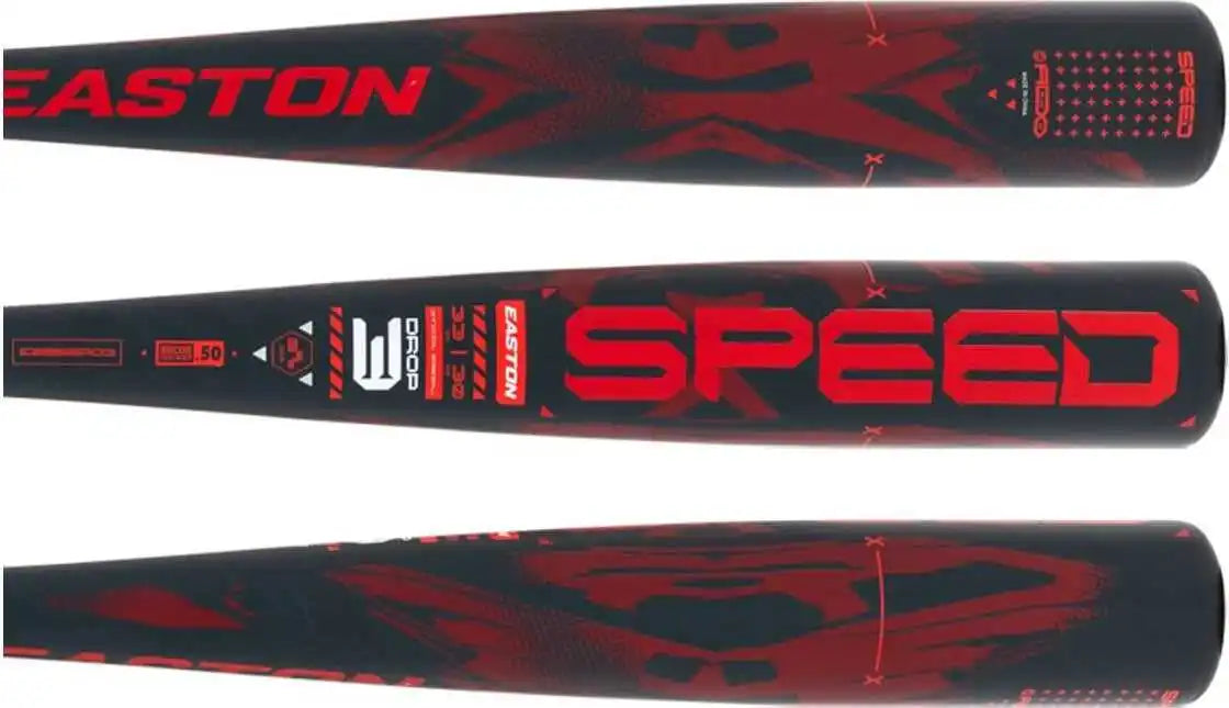 Easton 2025 Speed (3) Bbcor Bat Ebb5spd3 Black Red