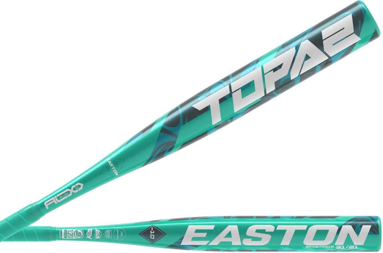 Easton 2025 Topaz (-10) Fastpitch Softball Bat - Green White