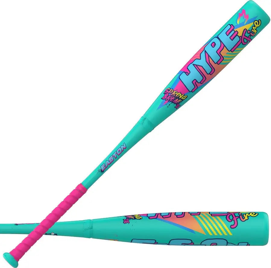 Easton 2026 Hype Fire Spring Break Edition (-11) Usa Approvedl Bat Eus6sbm11 - Teal Blue Pink Yellow