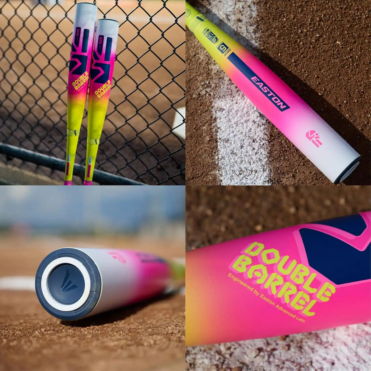 Easton 2026 the Dub (-8) Usssa Bat Eut6dub8 - Yellow Pink White