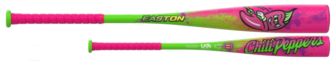 Easton 2027 Cosmic Chili Peppers Tee-ball (-10) Usa Approved Bat Etb7ccp10 - Hot Pink Green