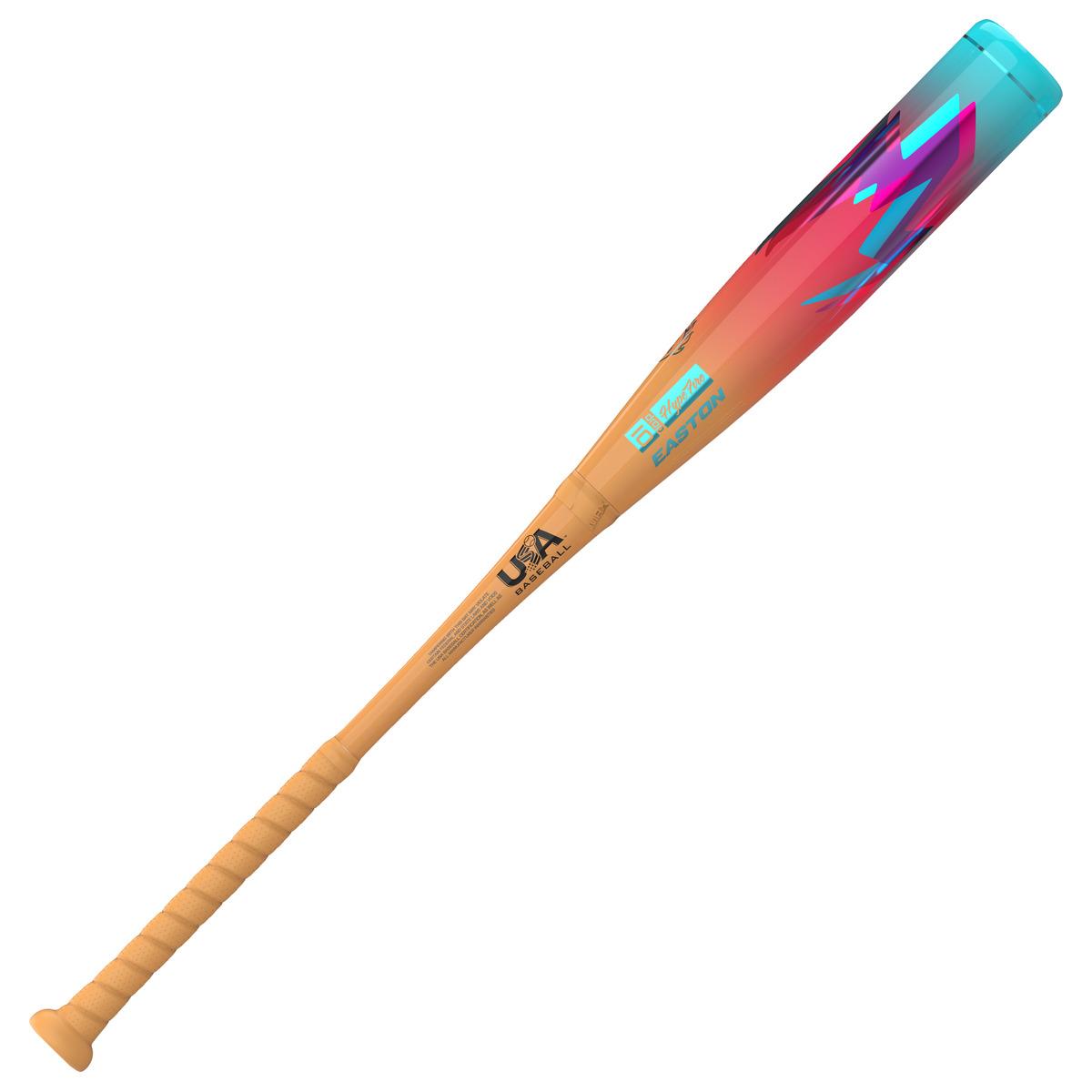Easton 2027 Hype Fire (-10) Usa Approved 2 5/8’’ Bat Eus7hyp10 - Orange Pink Blue