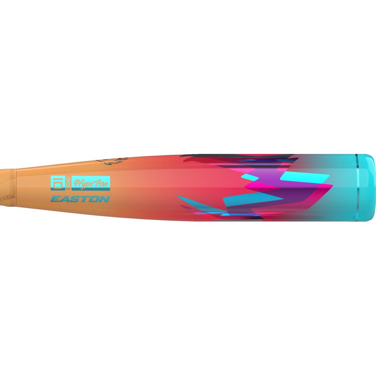 Easton 2027 Hype Fire (-10) Usa Approved 2 5/8’’ Bat Eus7hyp10 - Orange Pink Blue