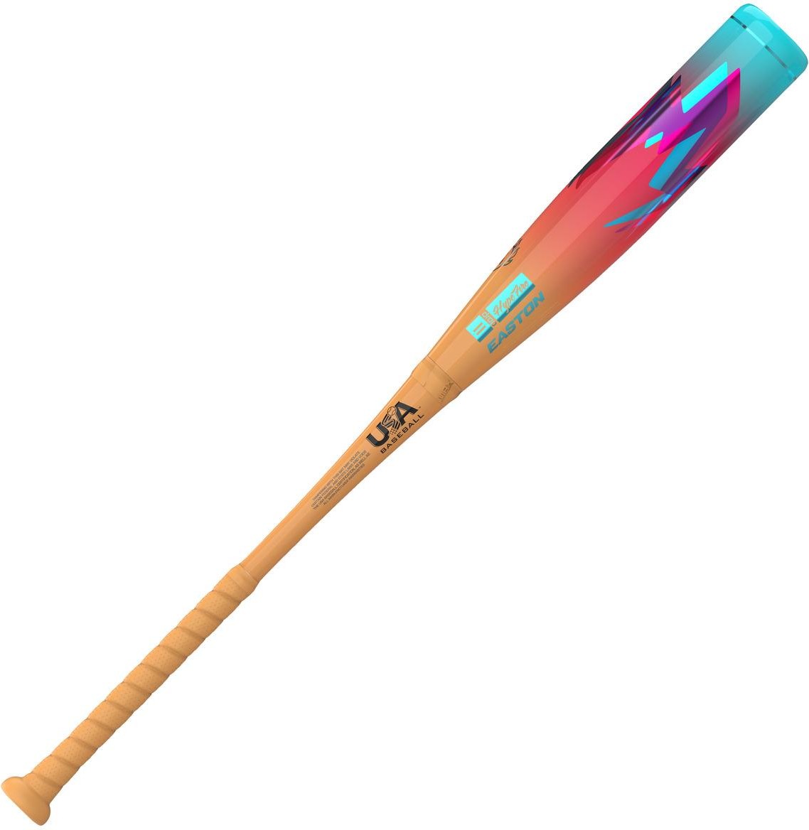 Easton 2027 Hype Fire (-11) Usa Approved 2 5/8’’ Bat Eus7hyp11 - Orange Pink Blue