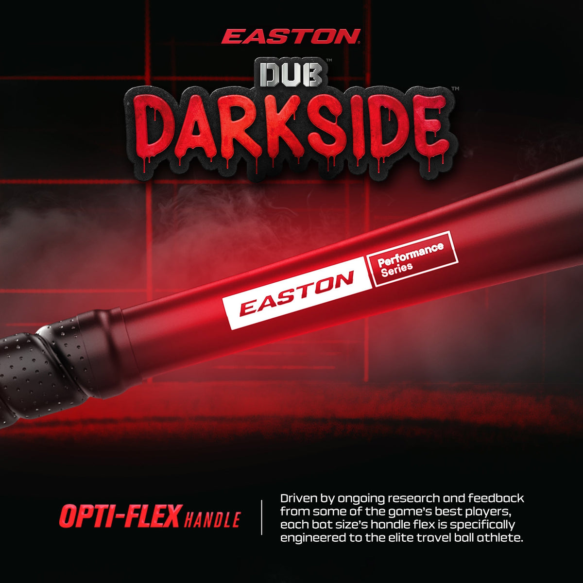 Easton 2027 the Dub Darkside (-10) Usssa Bat Eut7dbds10 - Black Silver Red