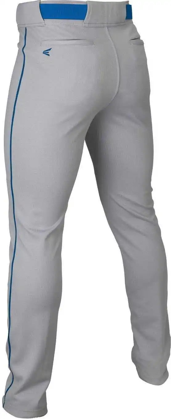 Easton Adult Rival + Piped Baseball Pants - Gray Royal