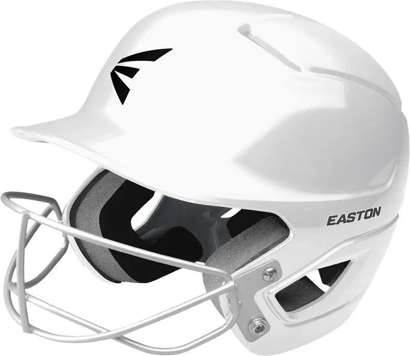 Easton Alpha Fastpitch Batting Helmet with Softball Mask - White