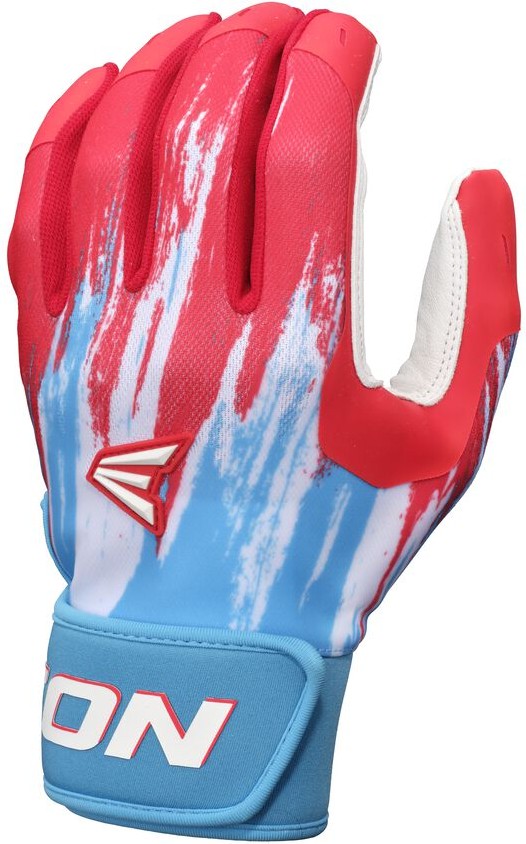 Easton American Classic Walk-off Ethos Youth Batting Glove - Light Blue Red