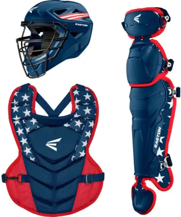 Easton Black Magic 3.0 Youth Catcher’s Set Med - Usa - Navy Red