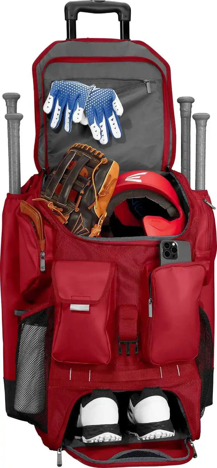 Easton Five Tool Phenom Wheeled Bag - Red
