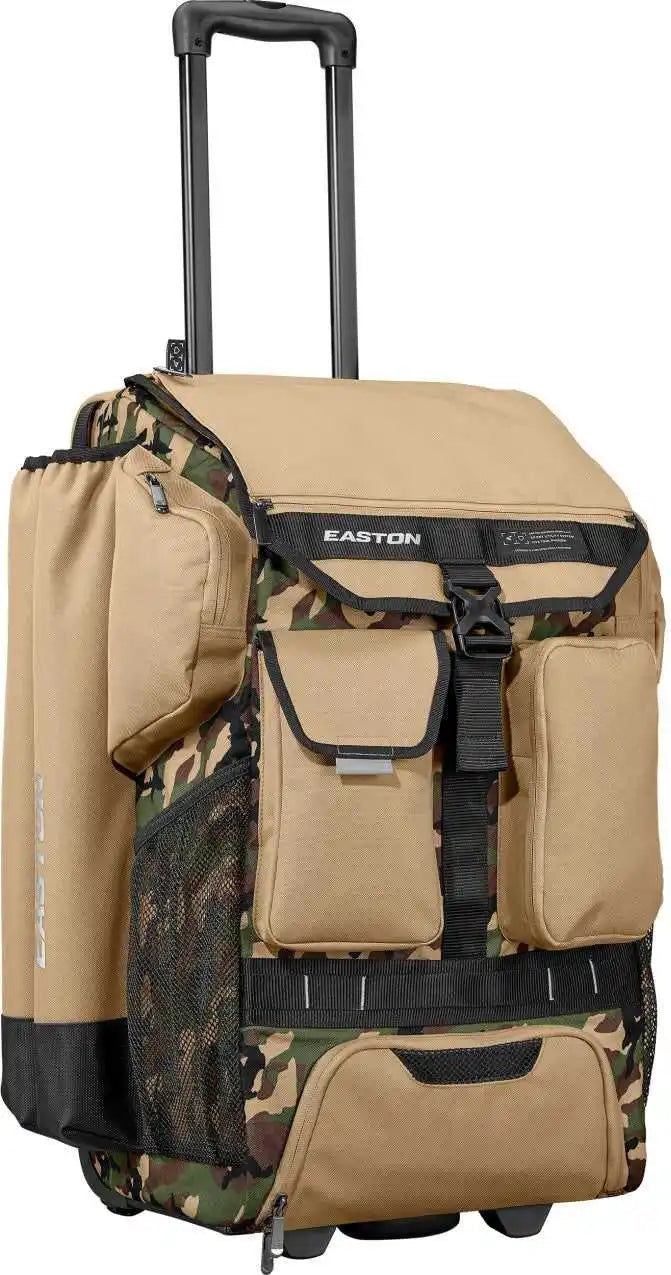 Easton Five Tool Phenom Wheeled Bag - Tan Army Camo - Olive