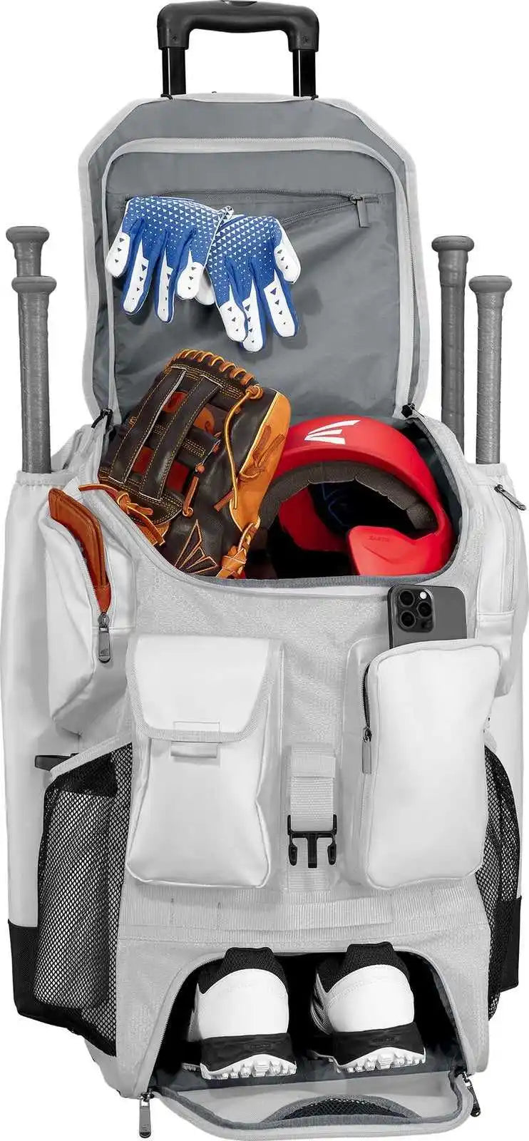 Easton Five Tool Phenom Wheeled Bag - White