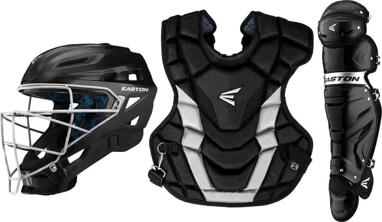 Easton Gametime Intermediate Catcher’s Set - Black Silver - Gray