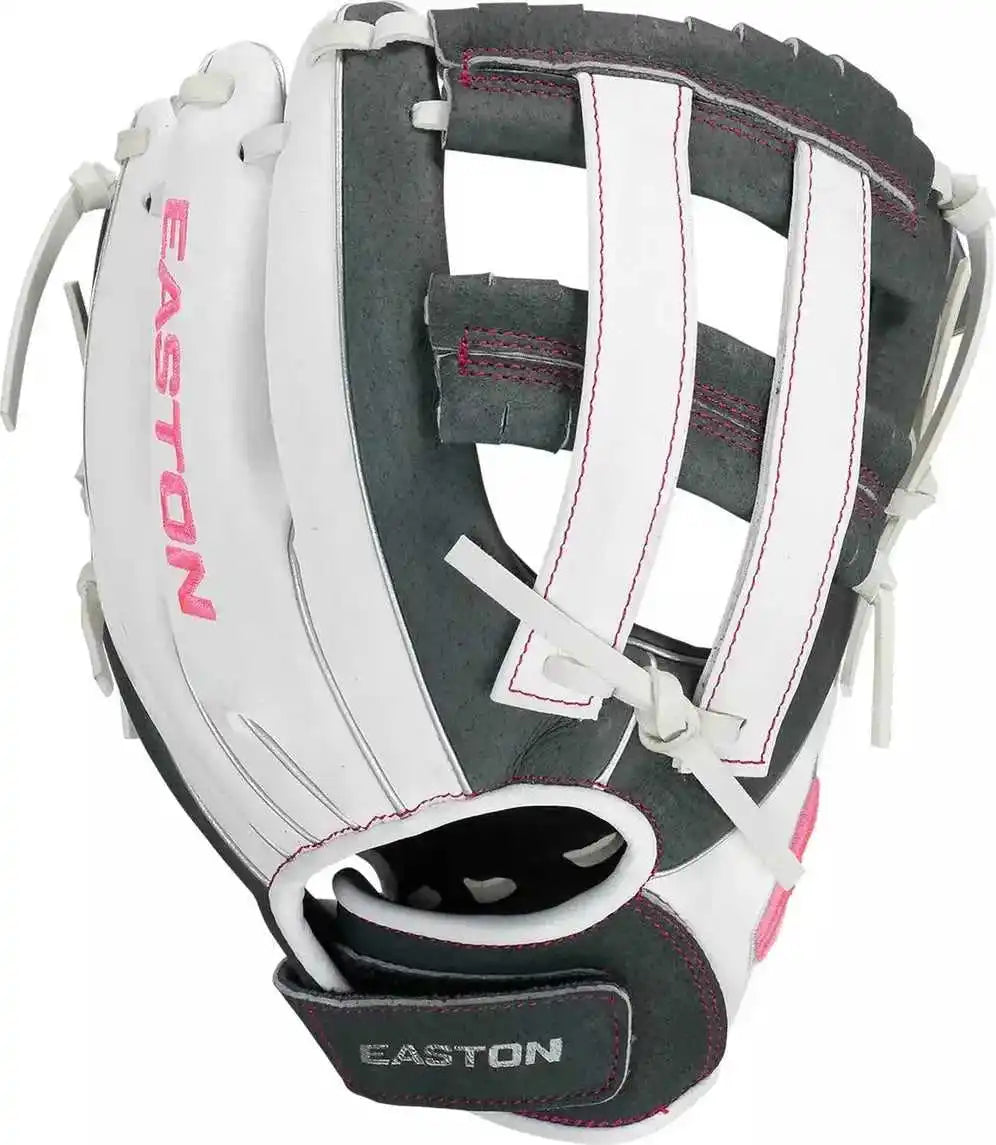 Easton Ghost Flex Youth Fastpitch 10.00’’ Infield Glove - White Dark Gray