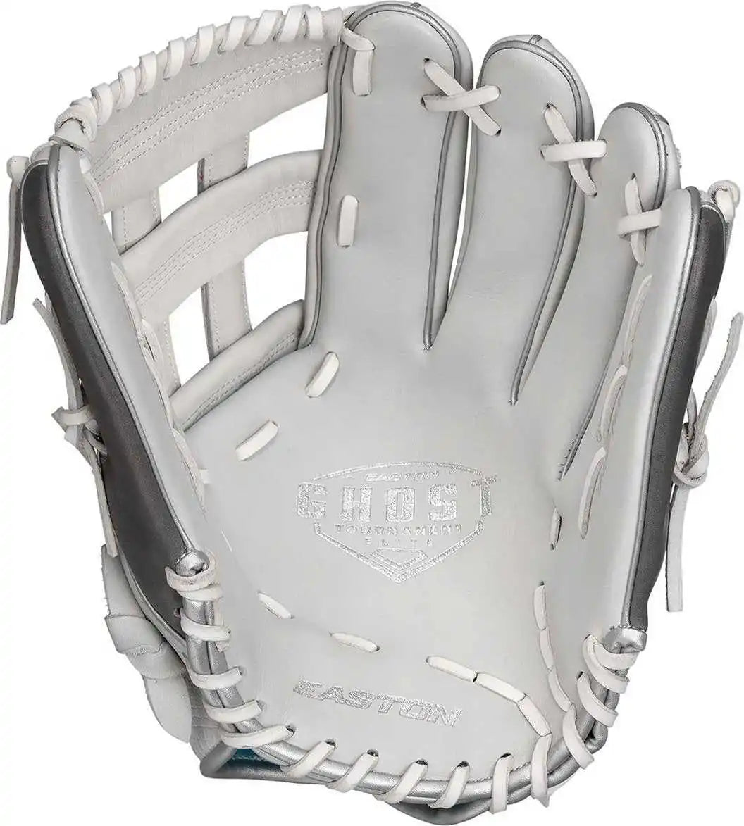 Easton Ghost Tournament Elite 12.75’’ Fastpitch Outfield Gtefp1275 - Silver Charcoal - Light Gray Dark / Left Throw