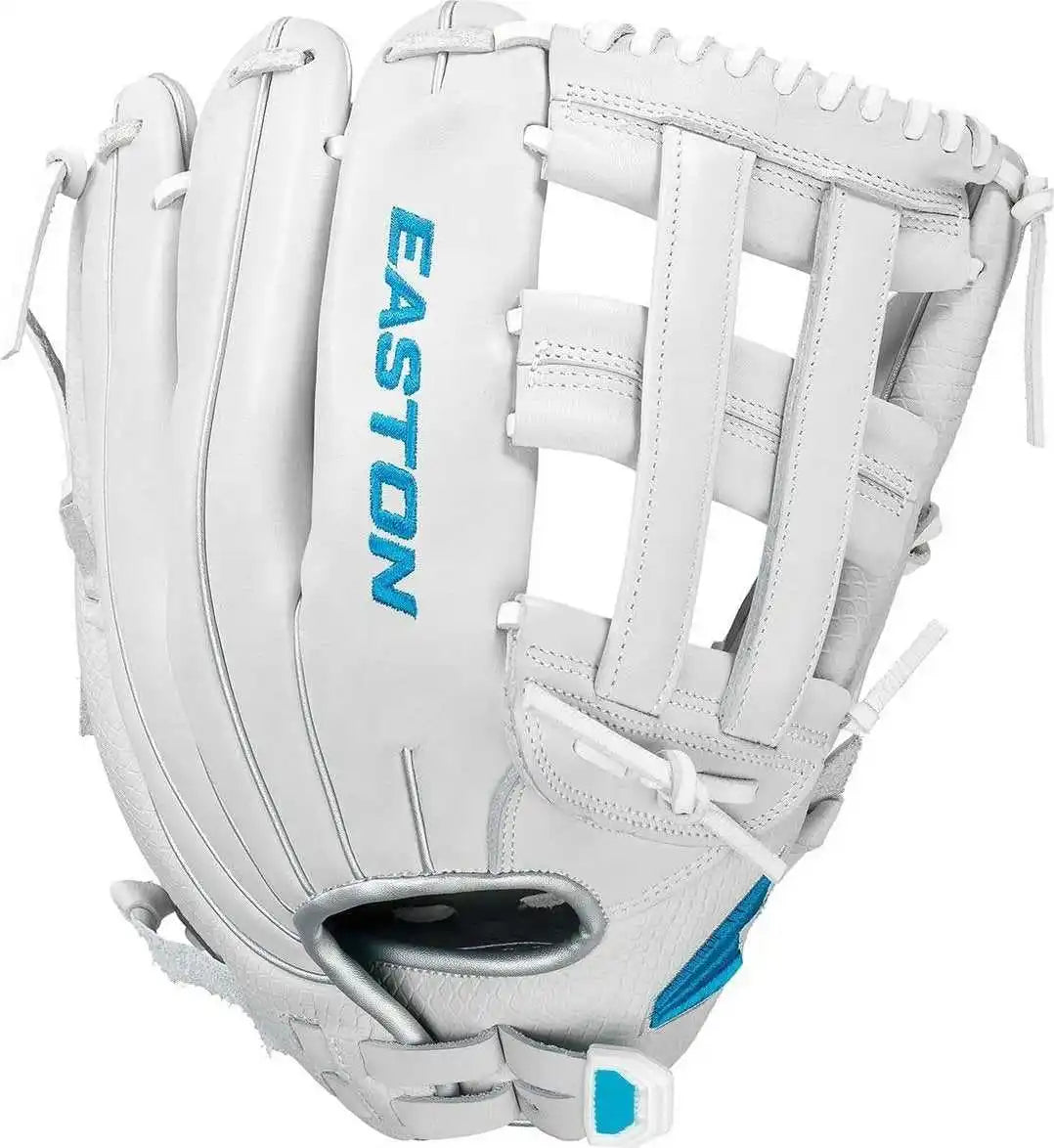 Easton Ghost Tournament Elite 12.75’’ Fastpitch Outfield Gtefp1275 - Silver Charcoal - Light Gray Dark / Left Throw