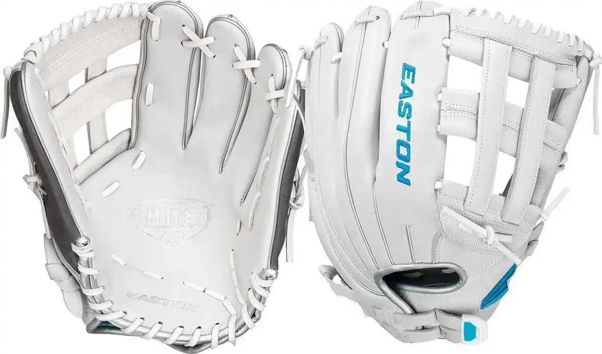 Easton Ghost Tournament Elite 12.75’’ Fastpitch Outfield Gtefp1275 - Silver Charcoal - Light Gray Dark / Left Throw