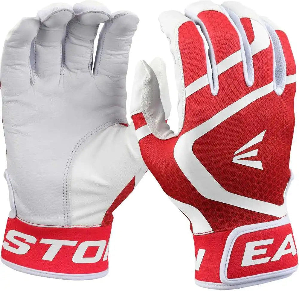 Easton Mav Gt Batting Gloves - White Red