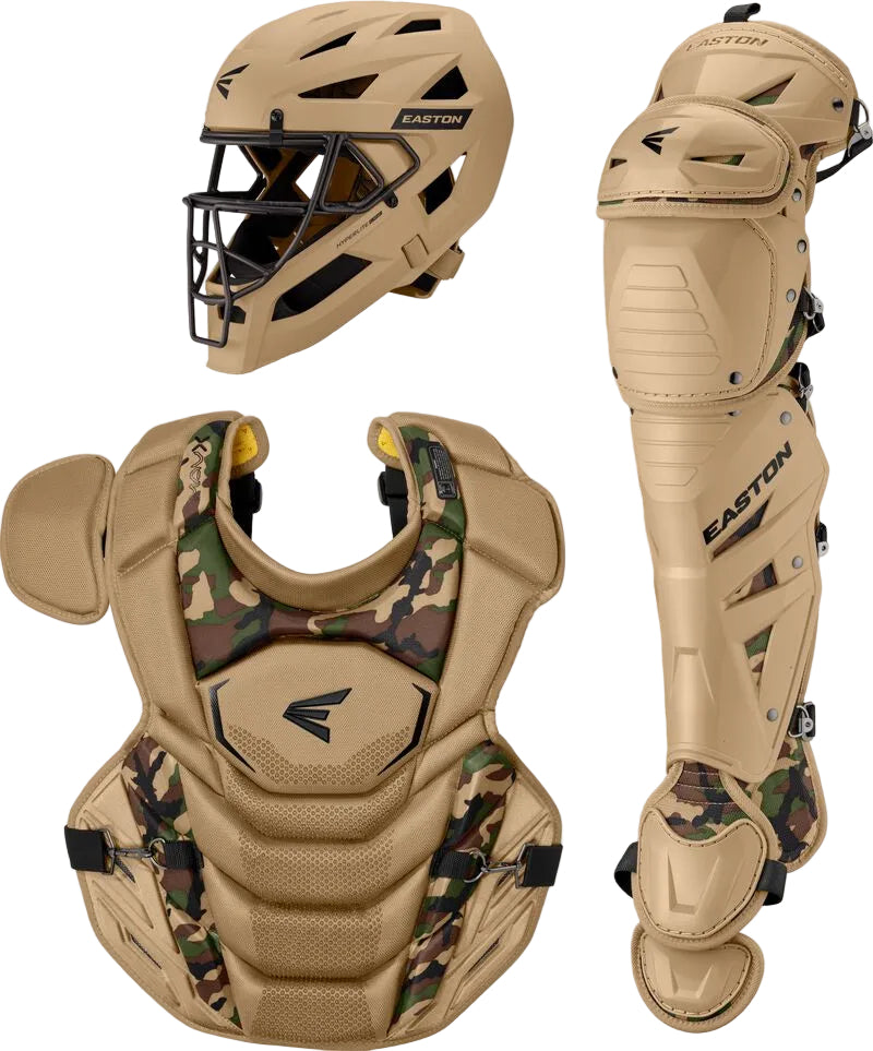Easton Mav x Adult Catcher’s Gear Set Mavxkitl - Tan Army Camo