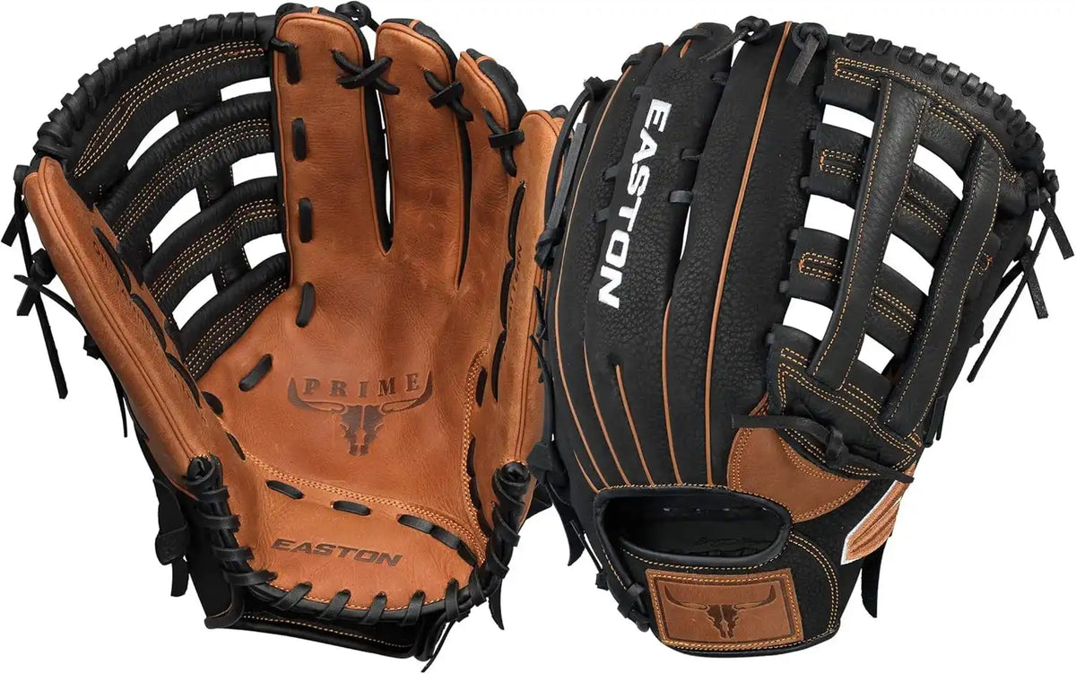 Easton Prime Slowpitch Softball 14.00’’ Utility Glove Psp14 - Black Tan - Right Throw