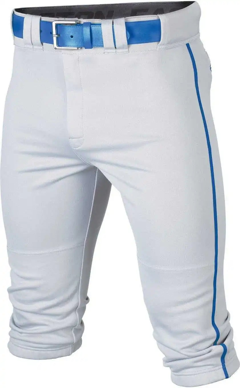 Easton Rival + Piped Youth Knicker Baseball Pant - White Royal