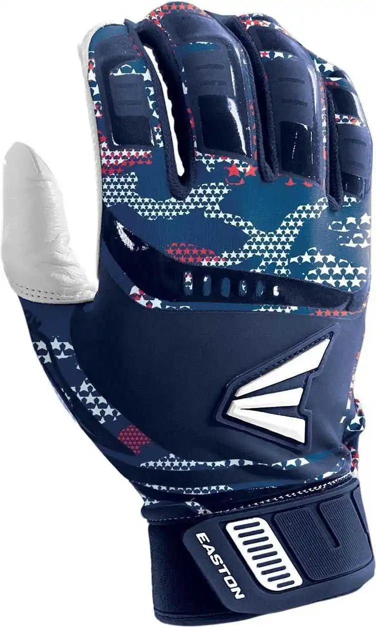 Easton Walk-off Adult Batting Gloves - Stars and Stripes
